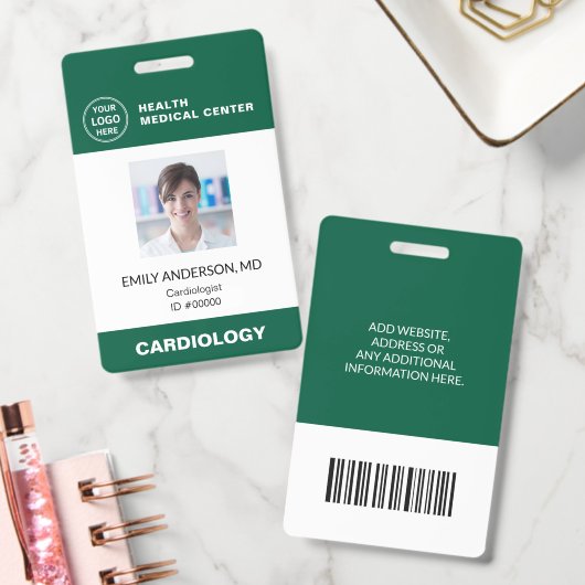 Krankenhaus Klinik Arzt Mitarbeiter Bar Code ID Ausweis (Büro)