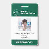 Krankenhaus Klinik Arzt Mitarbeiter Bar Code ID Ausweis (Vorderseite)