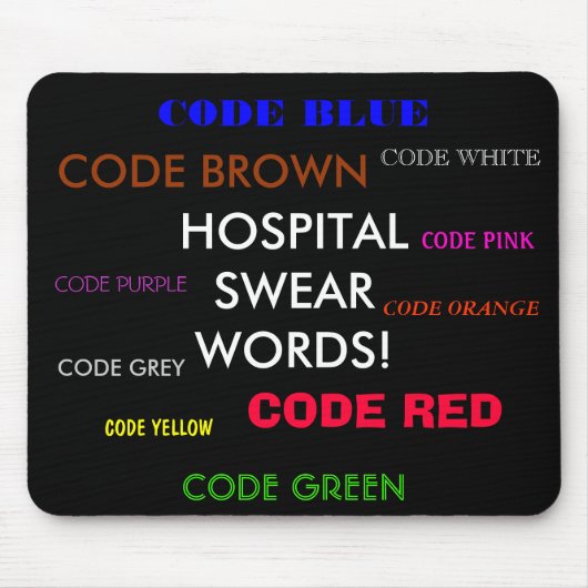 KRANKENHAUS-KRAFTAUSDRÜCKE mousepad (Vorne)