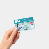 Krankenhaus-Mitarbeiter-Ausweis mit Foto Ausweis (Handheld)