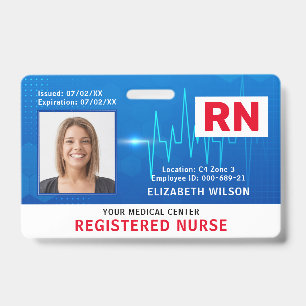 Krankenhaus-Mitarbeiter-Ausweis mit Foto Ausweis