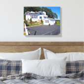 Krankenhaus Point Lighthouse, MA Wrapped Canvas Leinwanddruck (Insitu (Schlafzimmer))