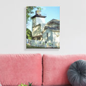 Krankenhaus Point Lighthouse, MA Wrapped Canvas Leinwanddruck (Insitu (Wohnzimmer))