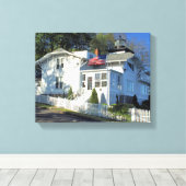 Krankenhaus Point Lighthouse, MA Wrapped Canvas Leinwanddruck (Insitu (Holzboden))