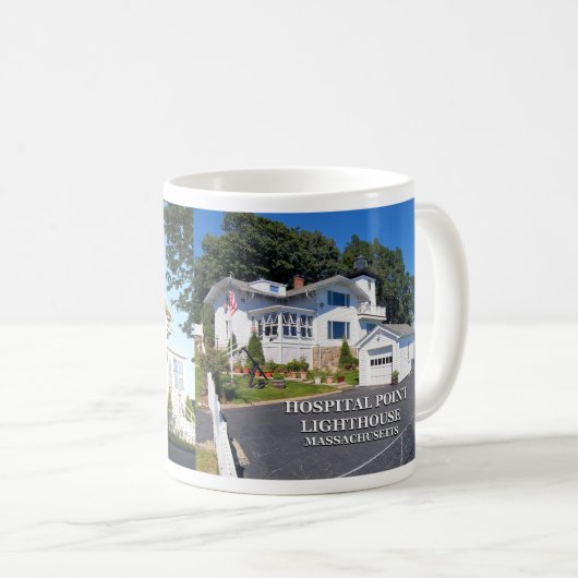 Krankenhaus Point Lighthouse, Massachusetts Kaffeetasse (VorderseiteRechts)