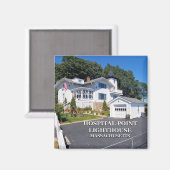 Krankenhaus Point Lighthouse, Massachusetts Magnet (Vorderseite/Rückseite)