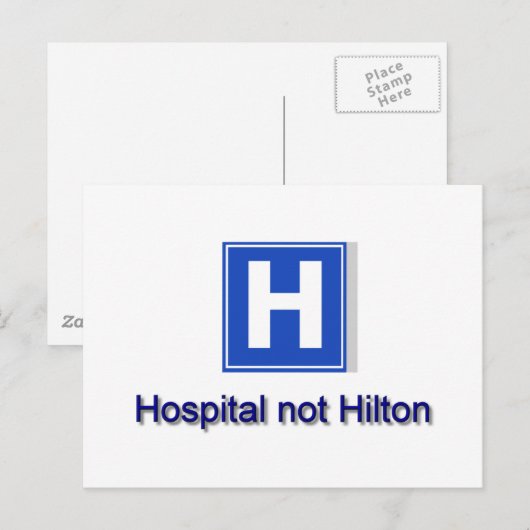 Krankenhaus Postkarte (Vorne/Hinten)