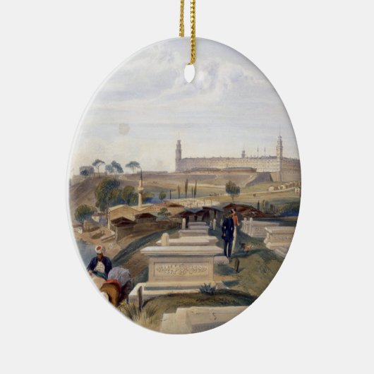 Krankenhaus und Friedhof, Scutari, Platte 'vom Se Keramik Ornament (Rechts)