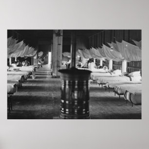 Krankenhaus ziviler Kriege, 1864 Poster