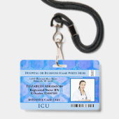 Krankenhausärzte Krankenschwestern RN Mitarbeiter  Ausweis (Vorderseite mit Lanyard)