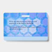 Krankenhausärzte Krankenschwestern RN Mitarbeiter  Ausweis (Rückseite)