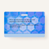 Krankenhausärzte Krankenschwestern RN Mitarbeiter  Ausweis (Rückseite)