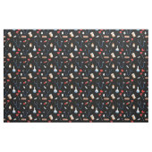 Krankenhausausstattung Gemustert Schwarz Blau und  Stoff (Fat Quarter (45,7 x 55,9 cm))
