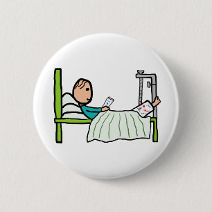 Krankenhausbett Button