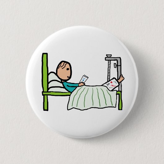Krankenhausbett Button (Vorderseite)