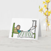 Krankenhausbett Karte (Gelbe Blume)