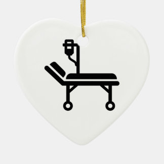 Krankenhausbett Keramik Ornament