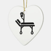 Krankenhausbett Keramik Ornament (Links)