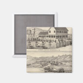 Krankenhäuser, Residenzen Magnet (Vorderseite/Rückseite)