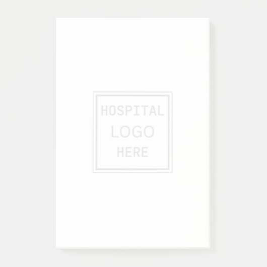 Krankenhauslogo Arzt Post-it Klebezettel (Vorderseite)