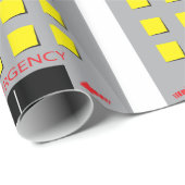 Krankenhausnotärztliches Gebäude Geschenkpapier (Rolleneckpunkt)