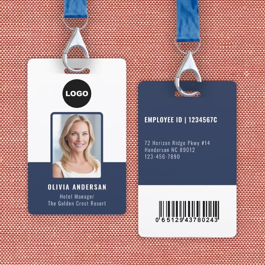 Krankenhauspersonal-Foto-ID-Bar-Code Ausweis