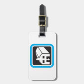 Krankenhausstall - Symbol für Minimalistische Gesu Gepäckanhänger (Vorderseite vertikal)