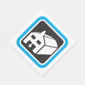 Krankenhausstall - Symbol für Minimalistische Gesu Serviette (Ecke)