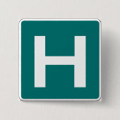 Krankenhausstraßenschutzeinrichtung Button (Vorderseite)