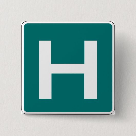 Krankenhausstraßenschutzeinrichtung Button (Vorderseite)
