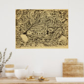 Krankenkammer von Brian Benson Poster (Küche)