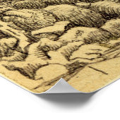 Krankenkammer von Brian Benson Poster (Ecke)