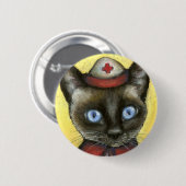 Krankenkatze Button (Vorne & Hinten)