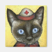 Krankenkatze Magnet (Vorne)