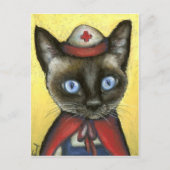 Krankenkatze Postkarte (Vorderseite)