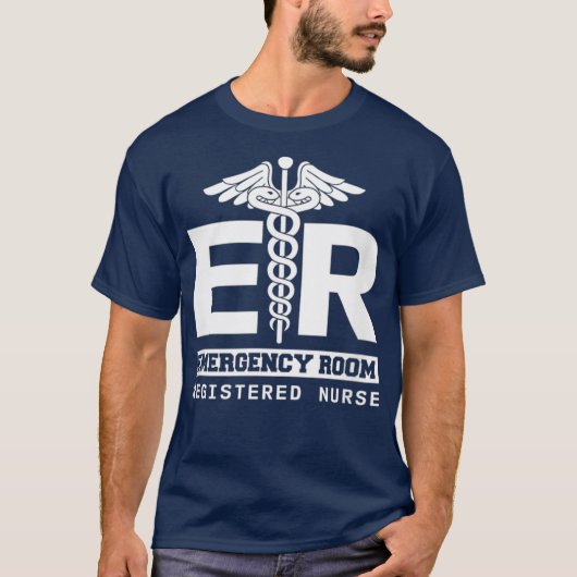 Krankenkrankenhaus RN in Notdiensten T-Shirt (Vorderseite)