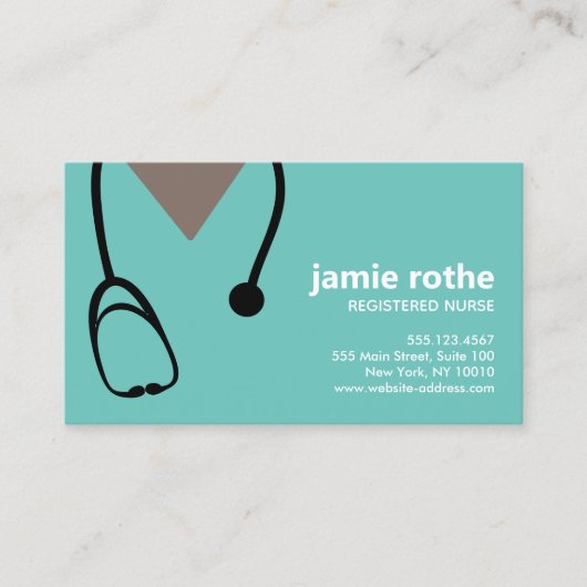 Krankenkrankenhaus Scrubs Afrikanischer Amerikaner Visitenkarte (Vorderseite)