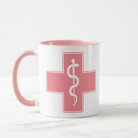 Krankenkreuz mit benutzerdefinierten Farben Tasse (Links)