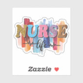 Krankenleben Aufkleber (Blatt)