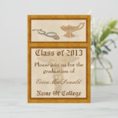 Krankenpflege-Abschluss-Einladung Einladung (Stehend Vorderseite)