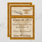 Krankenpflege-Abschluss-Einladung Einladung (Vorne/Hinten)