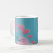 Krankenpflege Angel Monogramm Kaffeetasse (Vorderseite Links)