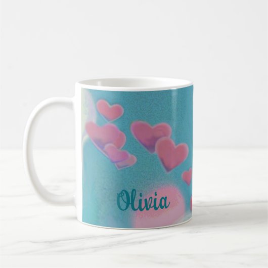 Krankenpflege Angel Monogramm Kaffeetasse (Links)
