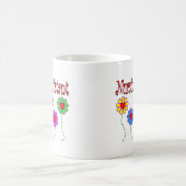 Krankenpflege-Assistenten-Geschenke--Blumenmuster Kaffeetasse (Mittel)