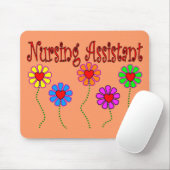 Krankenpflege-Assistenten-Geschenke--Blumenmuster Mousepad (Mit Mouse)