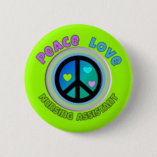 Krankenpflege-Assistenten-Geschenke Button (Vorderseite)