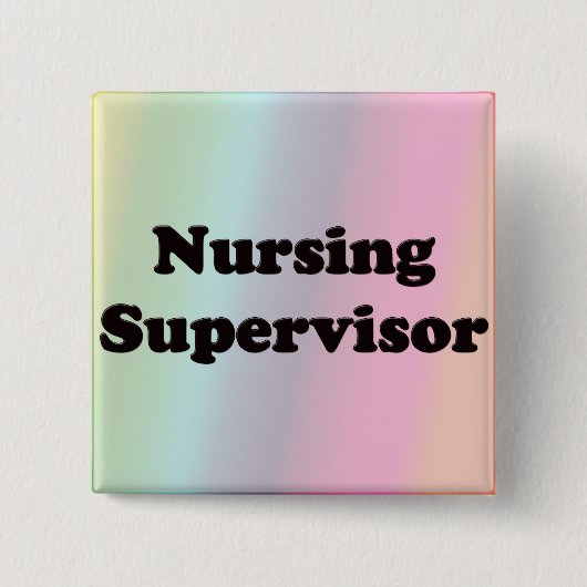 Krankenpflege-Aufsichtskraft Button (Vorderseite)