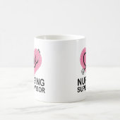 Krankenpflege-Aufsichtskraft-Herz-Stethoskop Kaffeetasse (Mittel)