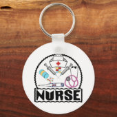 Krankenpflege bei Gerätedesign Schlüsselanhänger (Vorderseite)