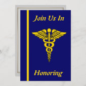 Krankenpflege Caduceus Einladung (Vorne/Hinten)